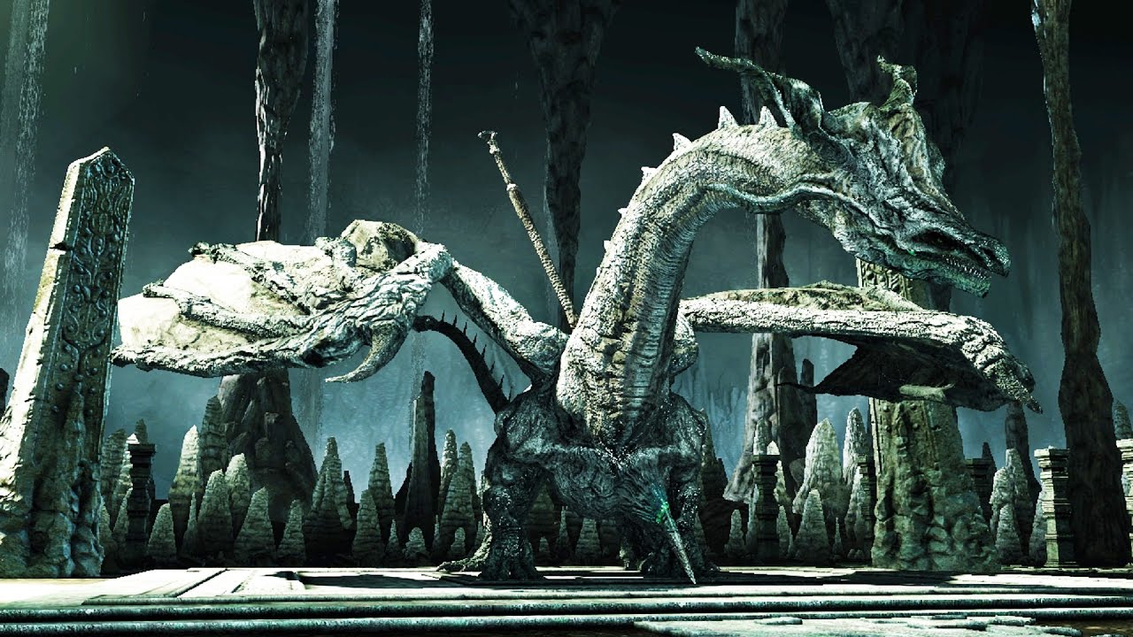 Dark Souls 2: Sinh, the Slumbering Dragon Boss Fight (4K 60fps) YouTube