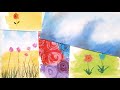 Oil pastel techniques - Backgrounds