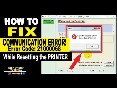 HOW TO FIX COMMUNICATION ERROR WHILE RESETTING THE PRINTER | STEP BY STEP TUTORIAL | JM KAHAL SKILL