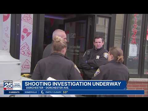 Police swarm Boston pizza shop after shots fired in broad daylight