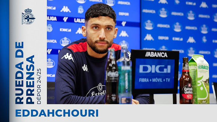 Rueda de prensa de Zakaria Eddahchouri previa al CD Castellón - RC Deportivo