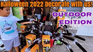 HALLOWEEN 👻 🎃 2022 DECORATE WITH ME OUTDOOR EDITION I NIGHTMARE BEFORE CHRISTMAS INFLATABLE DISPLAY
