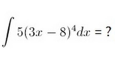 Calculus - Integration By Substitution (1 of 13)