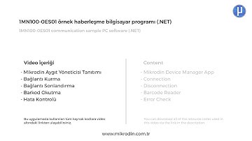 1MN100-0ES01 Örnek Haberleşme Bilgisayar Programı (.NET)