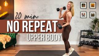 20 min. NO REPEAT Upper Body Strength Training