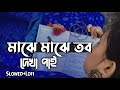 মাঝে মাঝে তব দেখা পাই | maje maje tobo dekha pie | slowed+lofi | bangla lofi song | Lyrics bangla