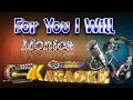 For You I Will - Monica - HD KARAOKE 🎤🎶