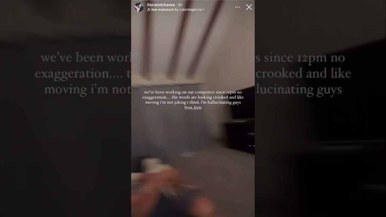 Carol Instagram story posted 2/23/23