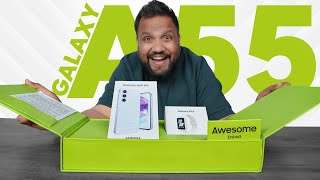 Trakin Tech English Vídeos Samsung Galaxy A55 Unboxing & Impressions - An Upgraded Experience | ft. Galaxy Fit 3
