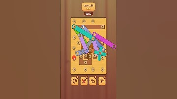 Wood Nuts & Bolts Level 158 #games #woodpuzzlegame #gaming #woodenpuzzle #woodgame #woodnutsandbolts