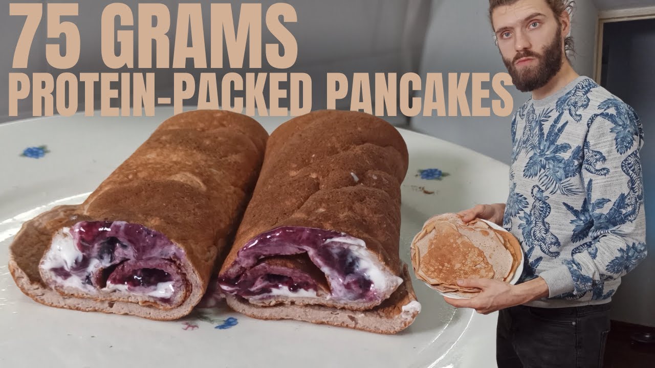 Delicious Fluffy Protein Pancakes Recipe | 75g Protein Packed!