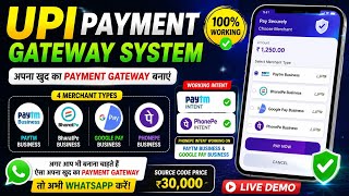 🚀 Create Your Own UPI Payment Gateway | 4 Merchant Types | Live Demo