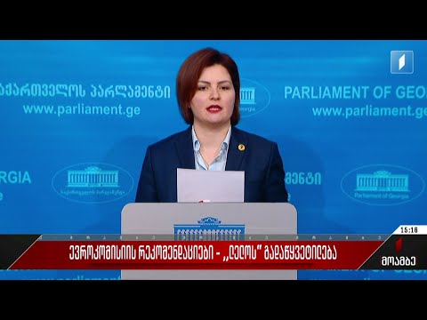 ევროკომისიის რეკომენდაციები - „ლელოს“ გადაწყვეტილება