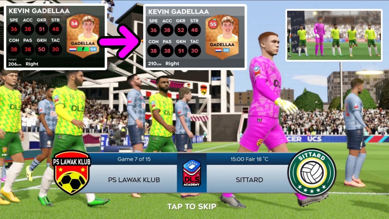 Кевин Гаделла | Самый высокий вратарь в мире | Обновление Dream League Soccer 2026 | DLS 26