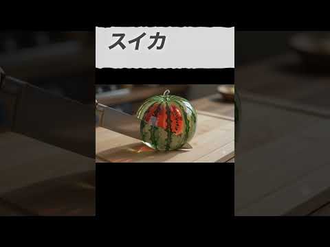 【ASMR】中身はどうなってる？謎の「透明スイカ」を真っ二つにしてみた結果