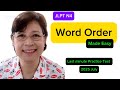 Do this Now! Word Order Tips . Easy to Understand. Last Minute Practice with Me . GOODLUCK 😊