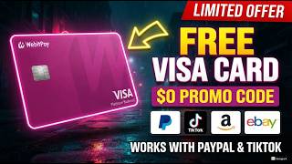 FREE Visa Platinum Card 🌍 Get It for $0 with Promo Code | Works with PayPal & TikTok Ads  | WebitPay