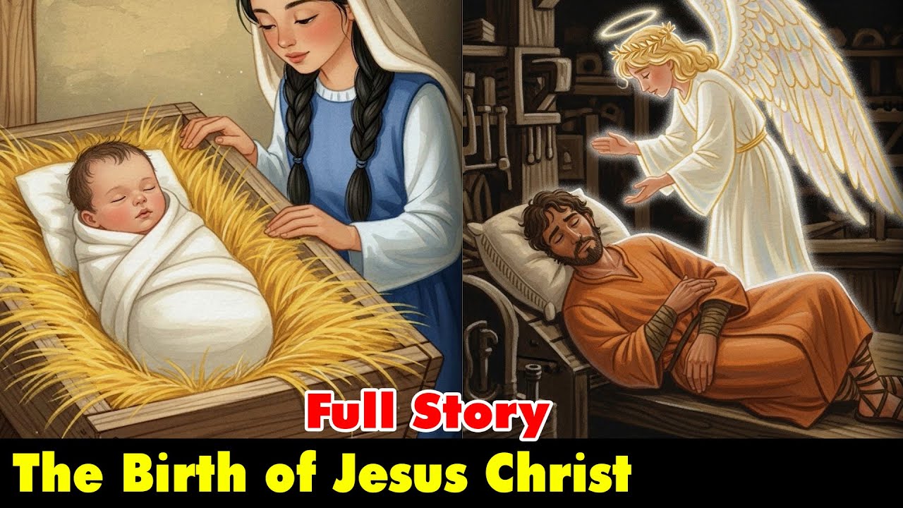 The Birth of Jesus Christ Story "Read Aloud" | Christmas Story for Kids ...