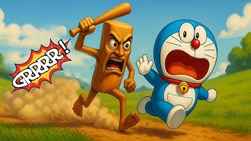 Doraemon versus Brainrot Tung Tung Tung Sahur - Nobita en Chaien Sitcom | Doraemon-parodie