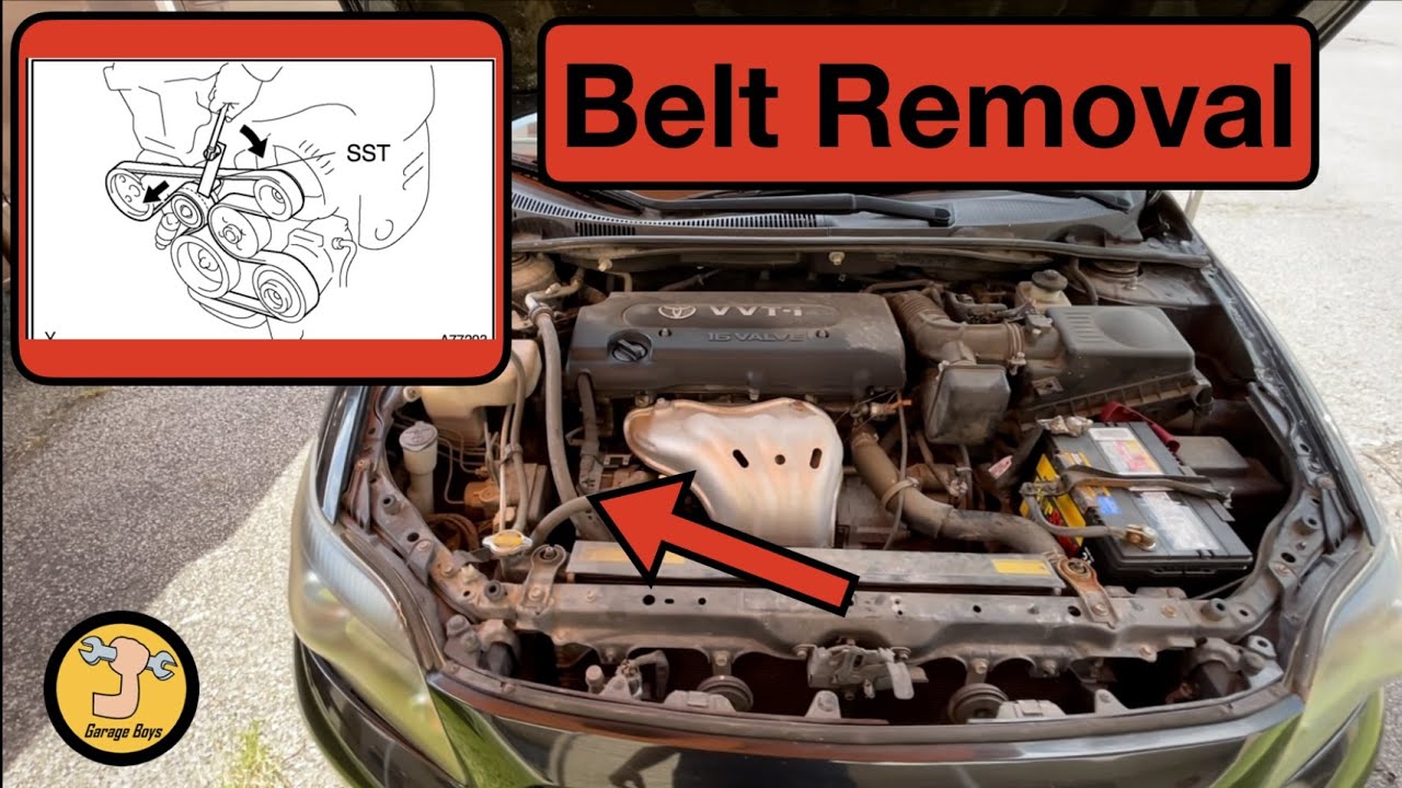 How to Remove Belt on Scion Tc - YouTube