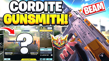 This CORDITE Gunsmith Class Setup BEAMS in COD Mobile SEASON 6 | Cordite BEST Attachments