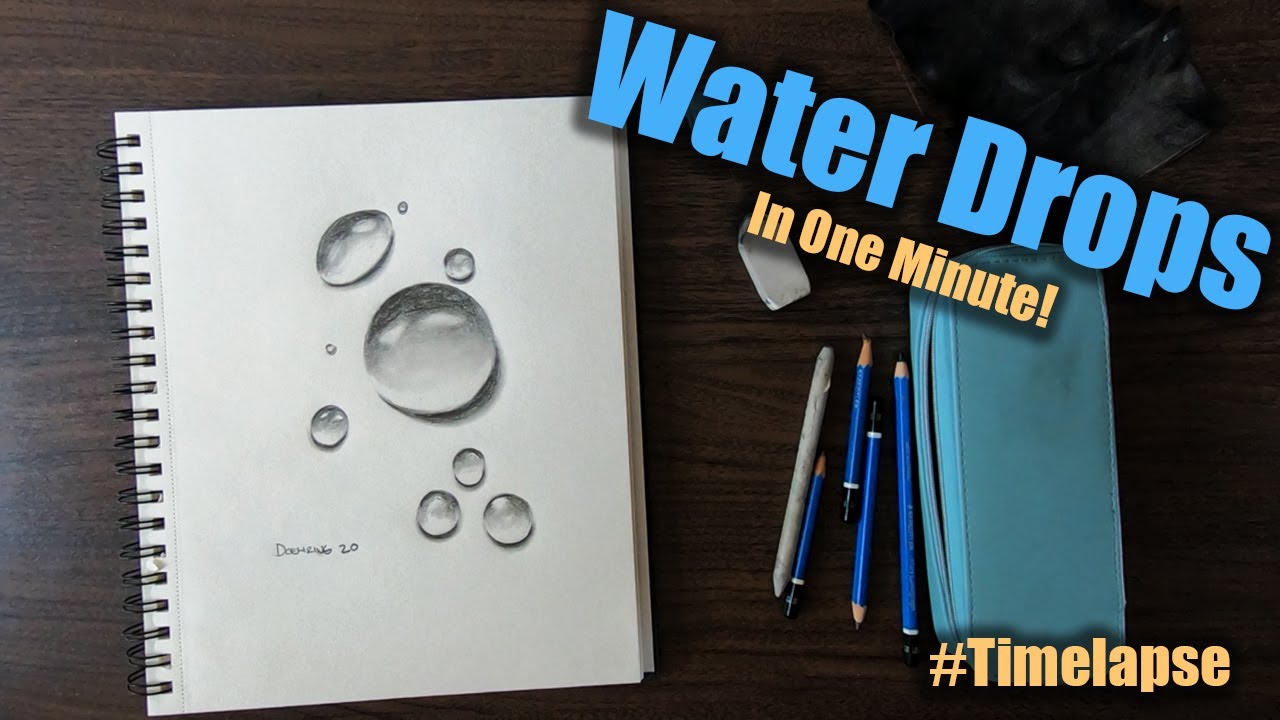 Draw Realistic Water Drops: Time-lapse | Palette Passions Studio