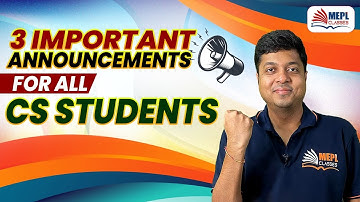 3 IMPORTANT ANNOUNCEMENTS 😲 For All CS Students 🙋‍♂️ | Mohit Agarwal