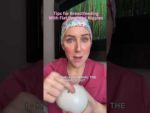 Feeding With Inverted/Flat Nipples! #laboranddelivery #breastfeeding #breastfeedingtips #childbirth