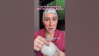 Feeding With Inverted/Flat Nipples! #laboranddelivery #breastfeeding #breastfeedingtips #childbirth