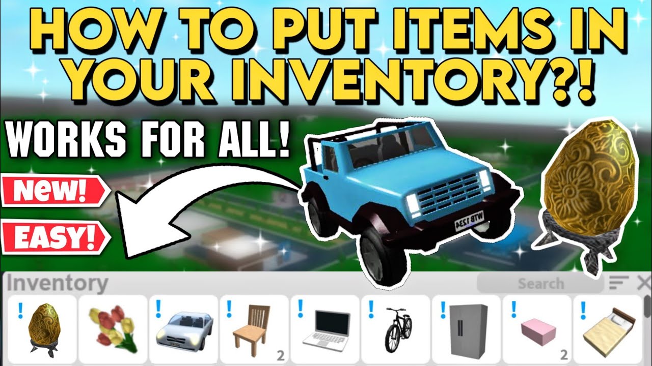 How To Put Items In Your Inventory Works For All New Patched 2021 Bloxburg Inventory Hack Glitch Youtube - how to hack something into your roblox inventory