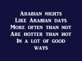 Arabian Nights- Aladdin (lyrics)