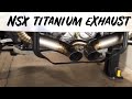 NSX Titanium EXHAUST, saves 25lbs