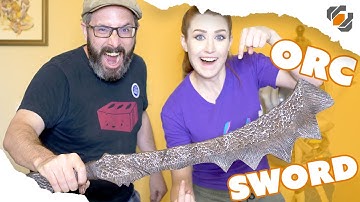 Painting the Foam Orc Sword Prop with Grace aka Zonbi