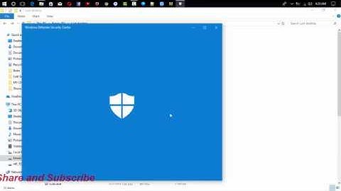 windows defender security center turn off | 2018