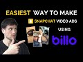 How To Make Snapchat Video Ads Using Billo | Snapchat Ads For Shopify Dropshipping 2021