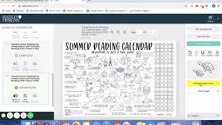 How to Access, Edit and Download you FREE Summer Reading Calendar Printable