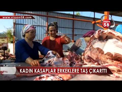 KADIN KASAPLAR ERKEKLERE TAŞ ÇIKARTTI