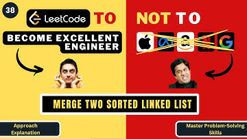 Merge Two Sorted Linked Lists | Approach Explanation | Leetcode 21 | Progression90