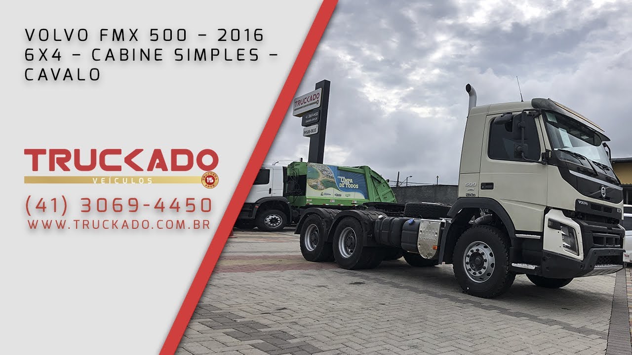 VOLVO FMX 500 – 2016/2016 – 6X4 – CABINE SIMPLES 