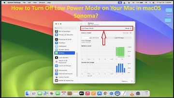 How to Turn Off Low Power Mode on Your Mac in macOS Sonoma?