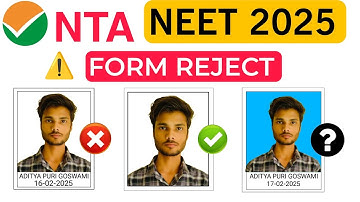 *Photograph* in NEET 2025 Application form | NEET 2025 Registration form fill up