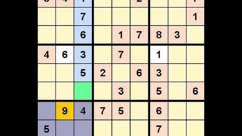 How to Solve Los Angeles Times Sudoku Impossible April 24, 2022 - v2