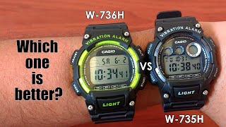 Casio W-735H vs Casio W-736H - Unboxing, Features and Differences