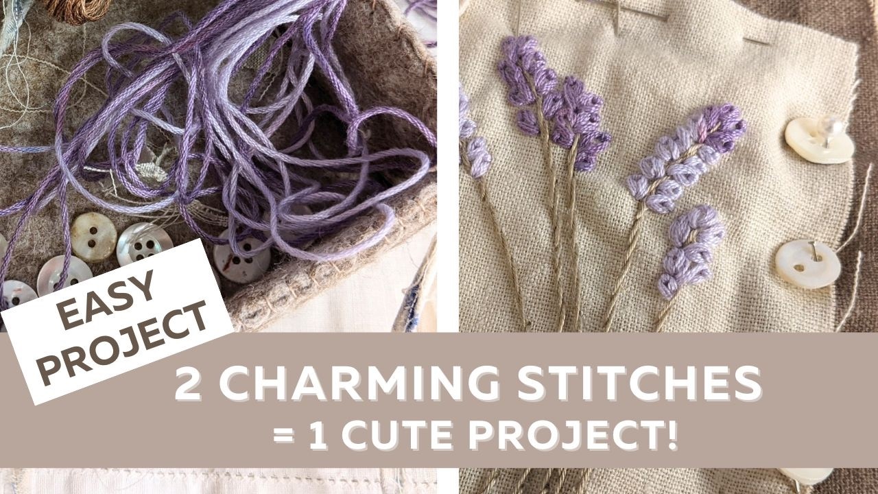 Can You Believe This Was Made With Just 2 Stitches? Easy Slow stitching for beginners