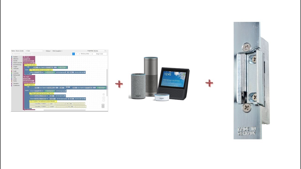 Über Alexa die Haustür öffnen lassen. Mit Sonoff Basic und ...
