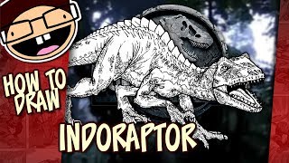 How to Draw the INDORAPTOR (Jurassic World: Fallen Kingdom) | Narrated Easy Step-by-Step Tutorial