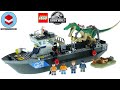 LEGO Jurassic World 76942 Baryonyx Dinosaur Boat Escape Speed Build