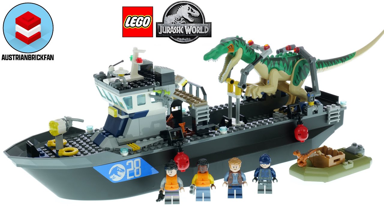 LEGO Baryonyx Dinosaur Boat Escape 76942 Building Set (308 Pieces) 