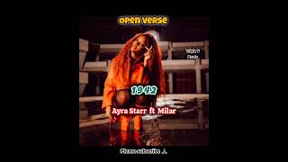 Ayra Starr ft Milar - 1942 | Freebeat (Open Verse Instrumental Beat + Hook Afrobeat RnB (by Triple V