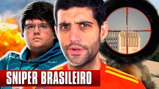 Assistindo SNIPER BRASILEIRO do TECNOSH, as MELHORES jogadas no PUBG Battlegrounds IMPRESSIONANTE